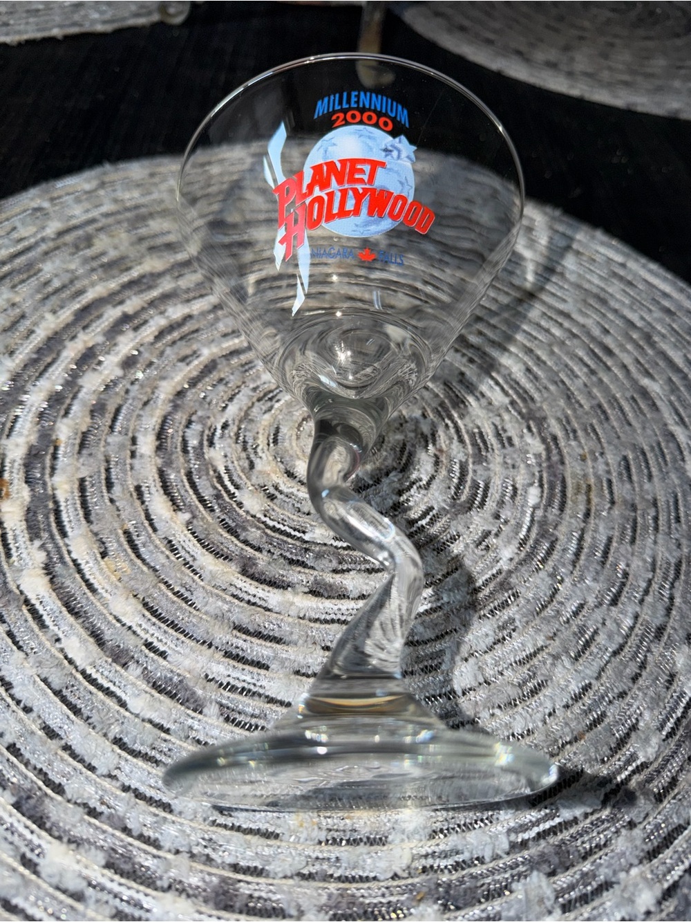 Millennium 2000 Planet Hollywood Beer Glass Collectible Vintage Used Pre Owned M